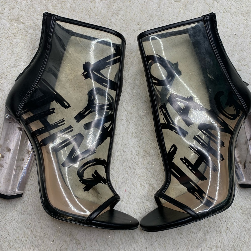 Clear “Do Yo Thang” Aldo Booties